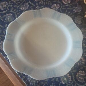 Classic White and Blue Dinner Plate